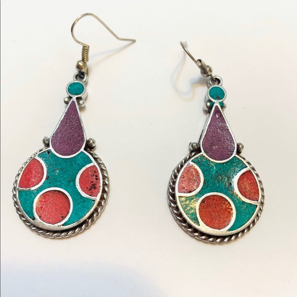 Handmade multicolor Earring - Picture 2 of 4